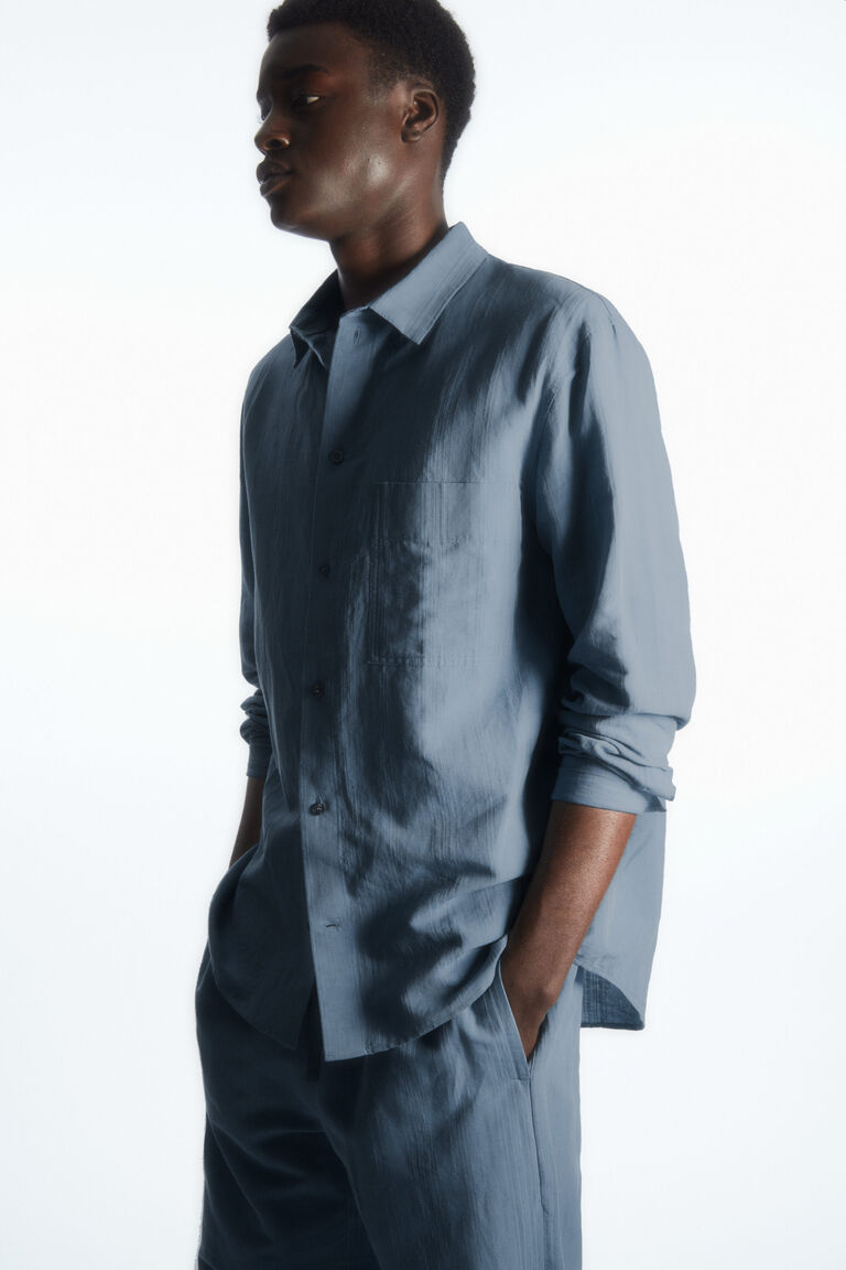 TEXTURED LINEN SHIRT