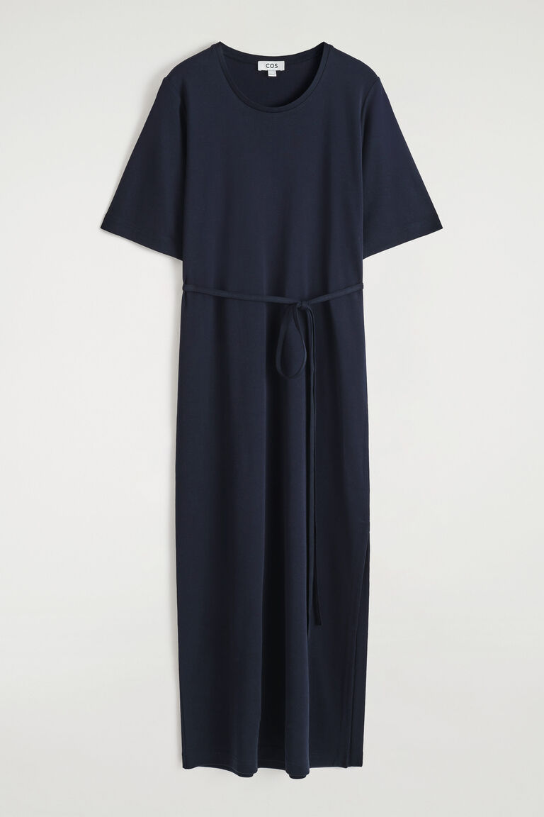 BELTED MIDI T-SHIRT DRESS