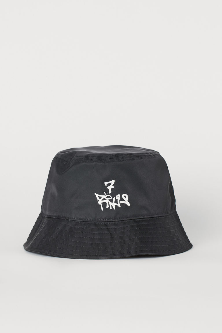Printed bucket hat
