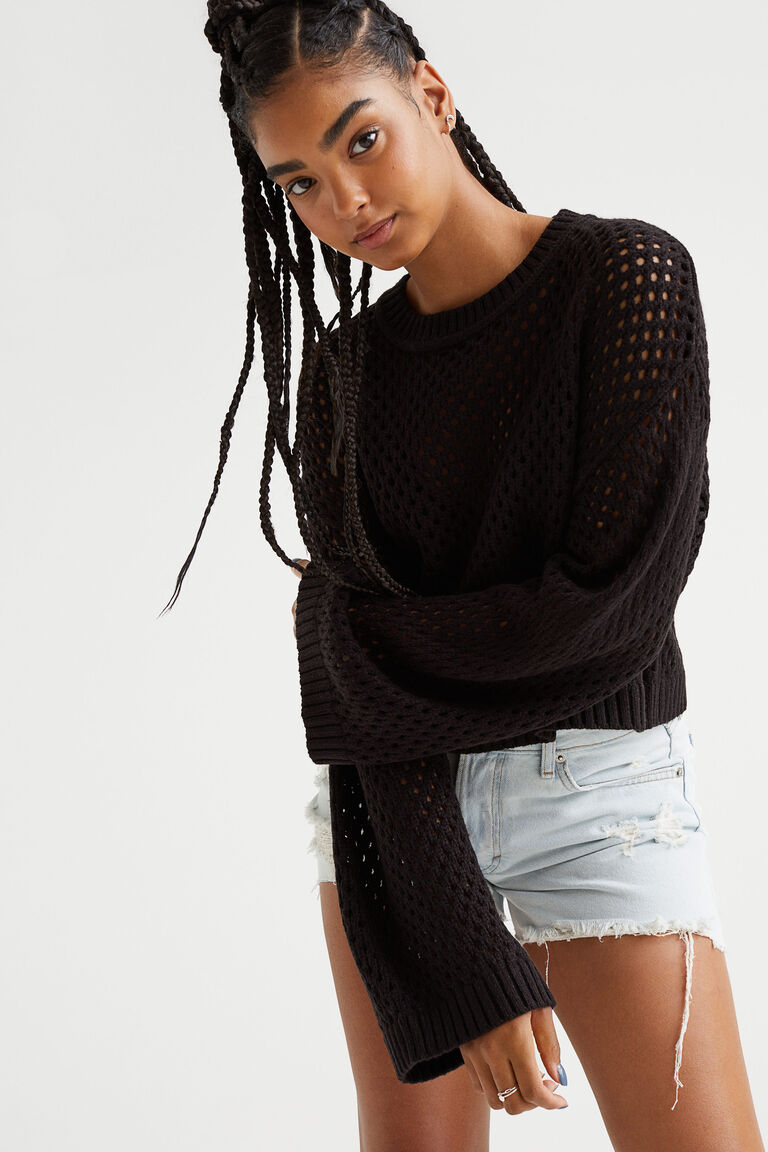Holeknit jumper