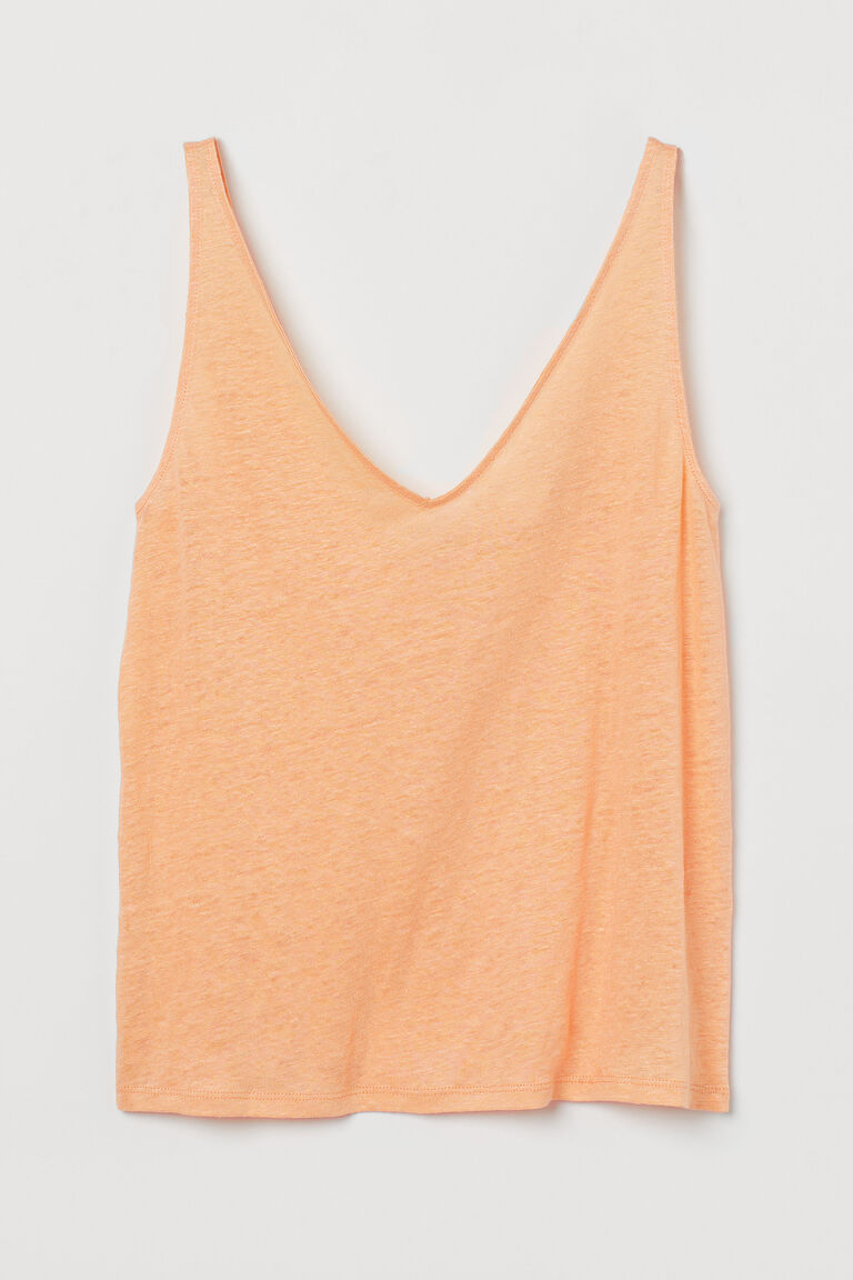 Linen vest top