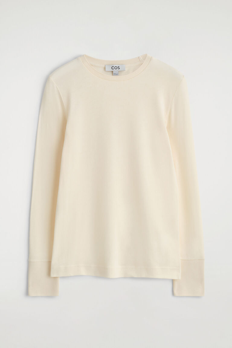COTTON-JERSEY LONG-SLEEVED TOP