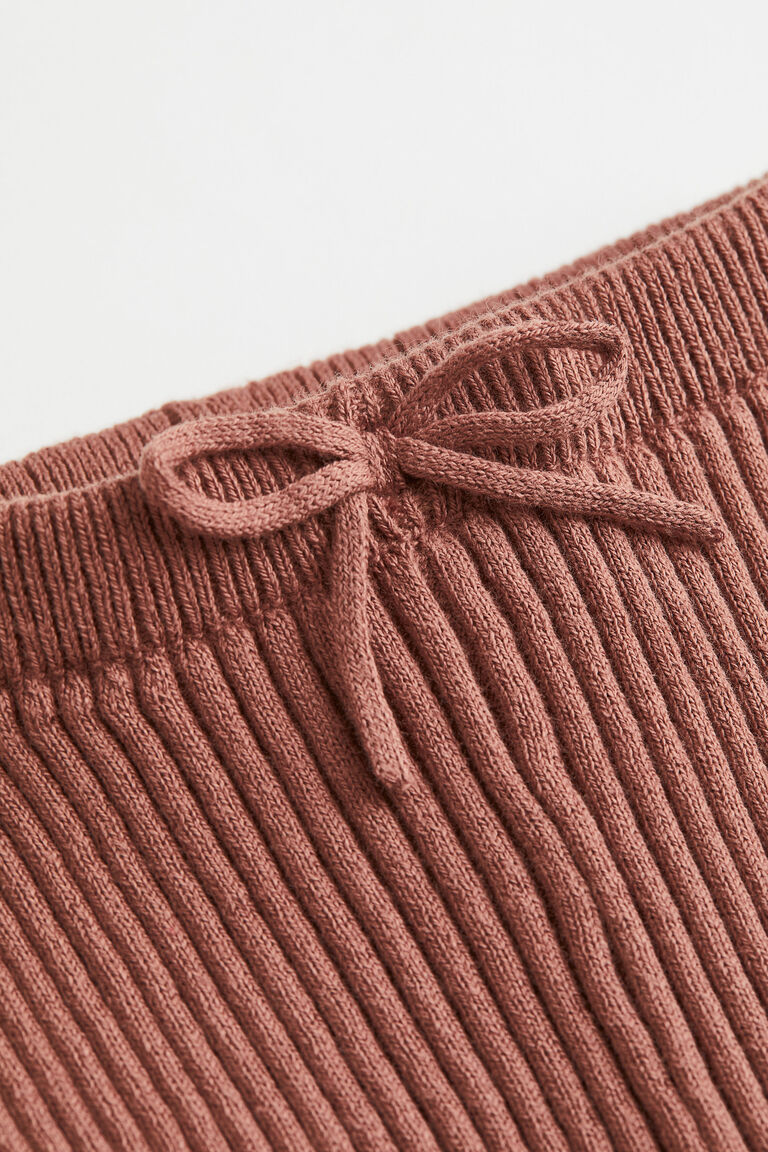 2piece ribknit cotton set