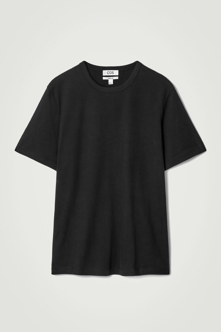 REGULAR BRUSHED-COTTON T-SHIRT