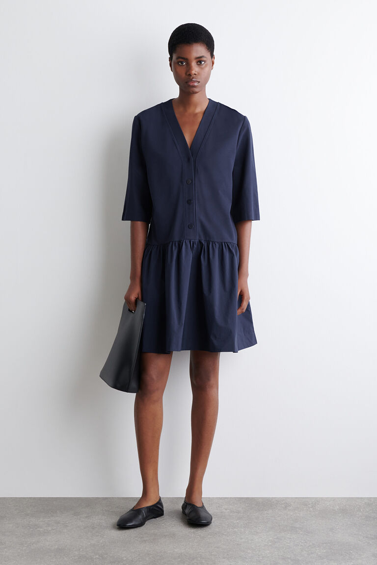 CARDIGAN A-LINE MINI DRESS