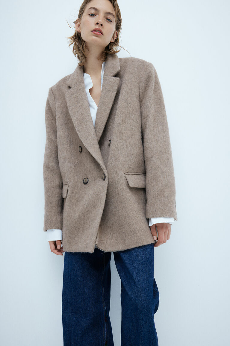 Wool-blend blazer