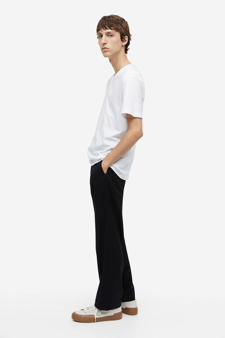 Slim Fit Basic V Neck T-Shirt