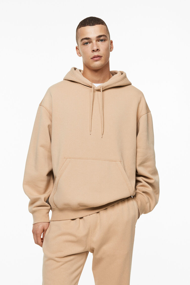 Miles Relaxed Hoodie - Marl White