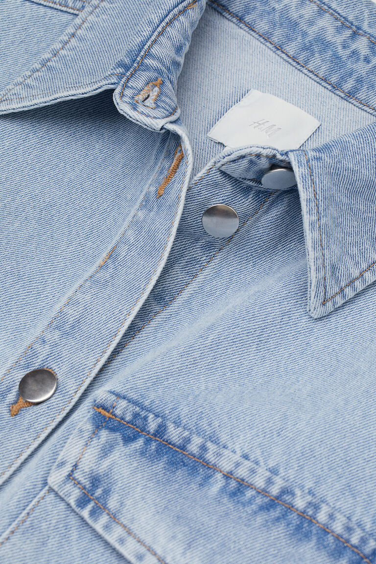 Sleeveless shirt jacket