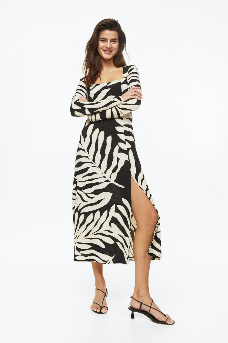 Square-neck jersey dress Square-neck jersey dress