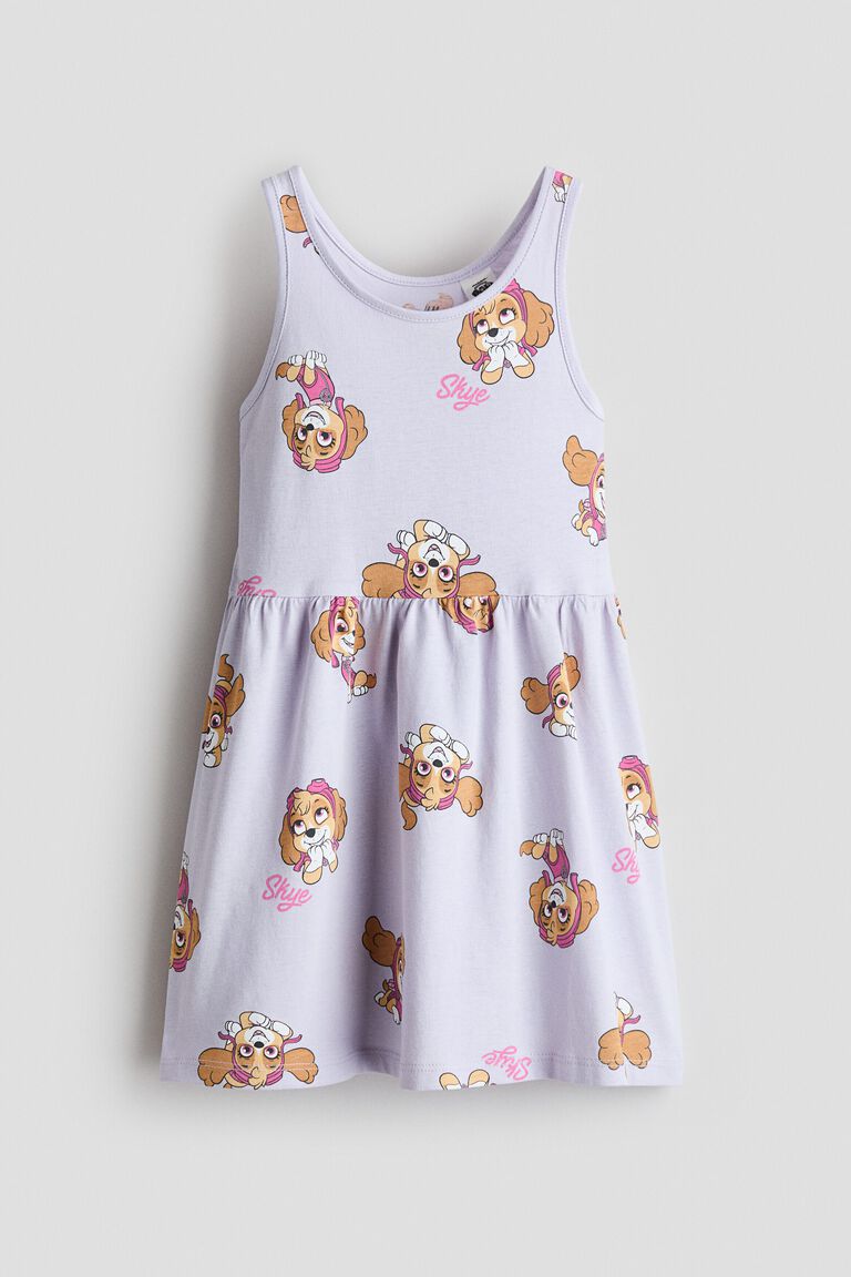 Printed cotton dress