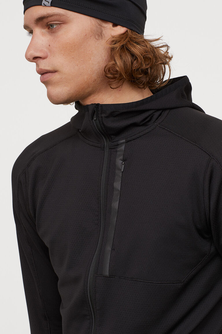 Hooded running jacket