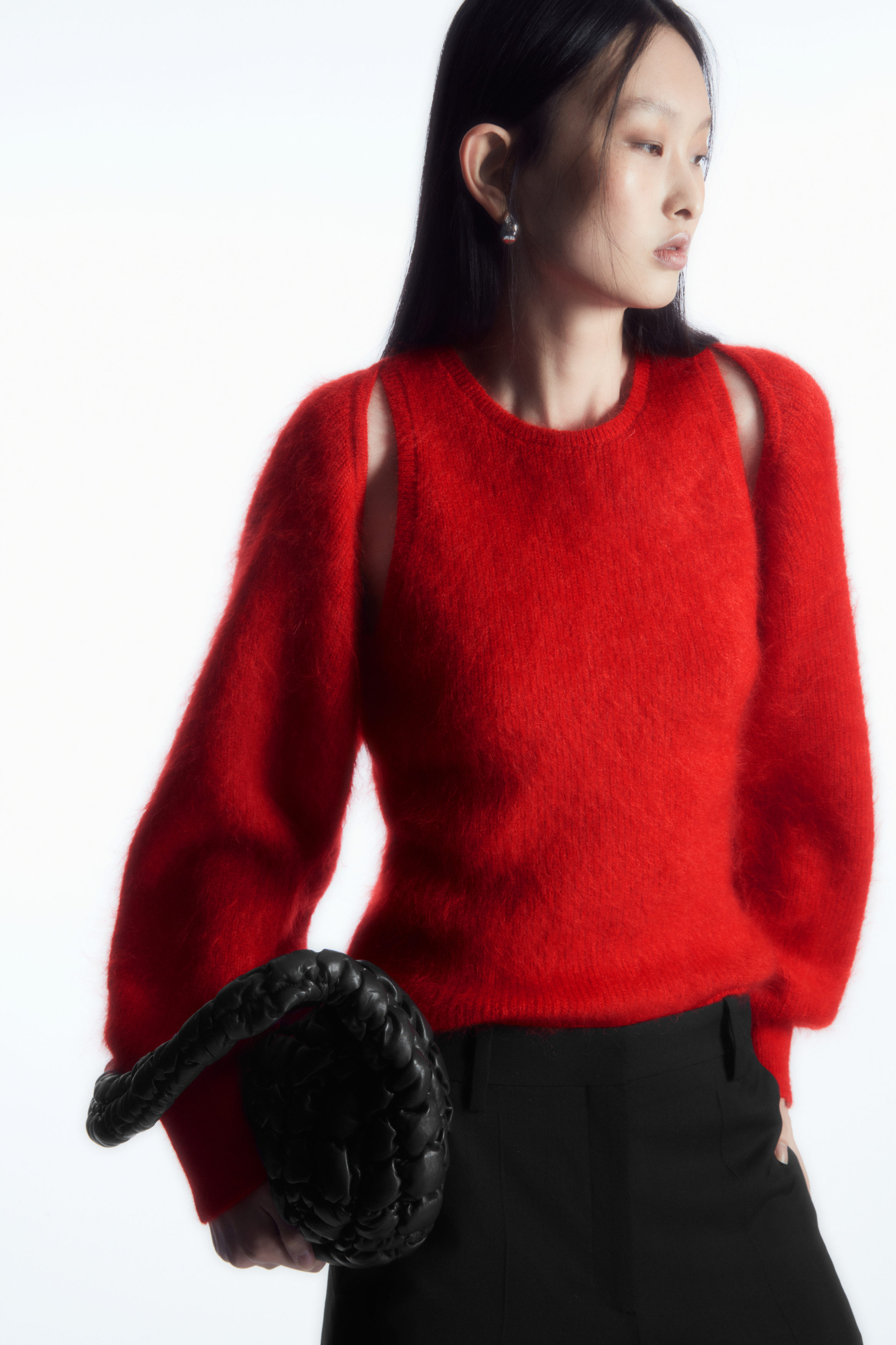 KNITTED MOHAIR VEST