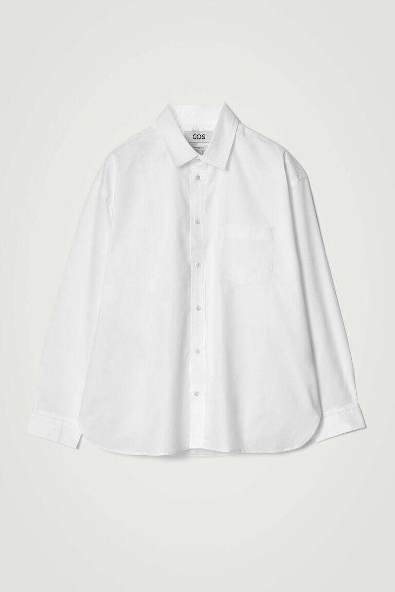 WIDE OVERSIZED COTTON OXFORD SHIRT