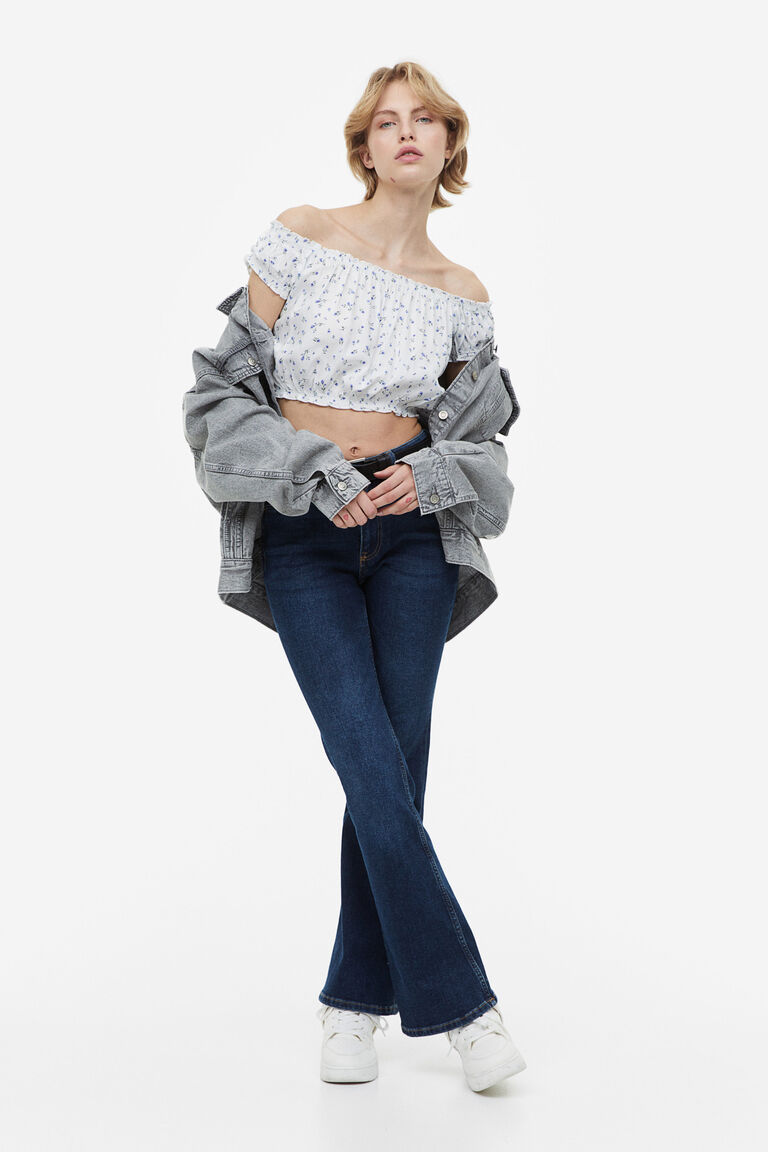 Fringes Off Shoulder Lace Blouse