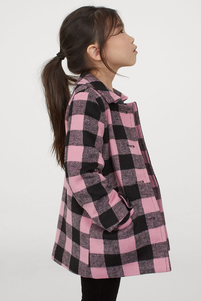 checked coat