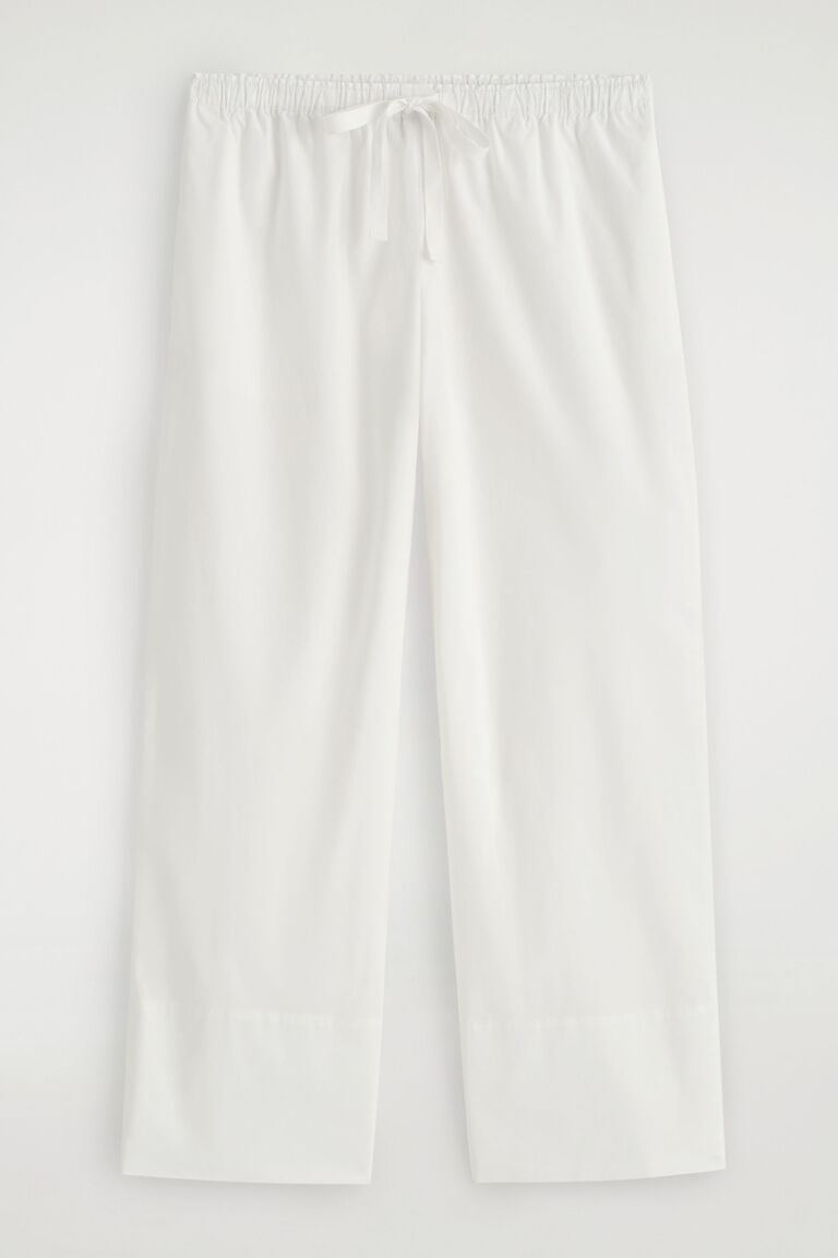 DRAWSTRING COTTON TROUSERS