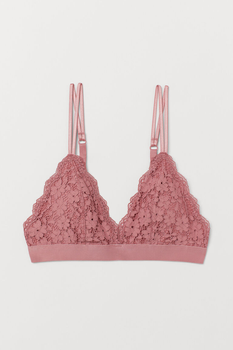Nonwired lace bra