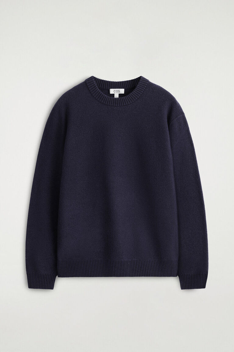 BOILED-WOOL CREW-NECK JUMPER