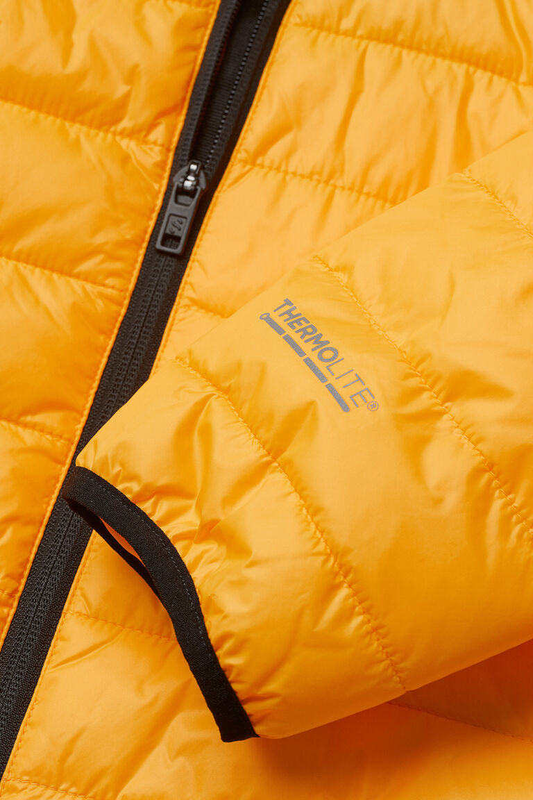 Padded hooded sports jacket