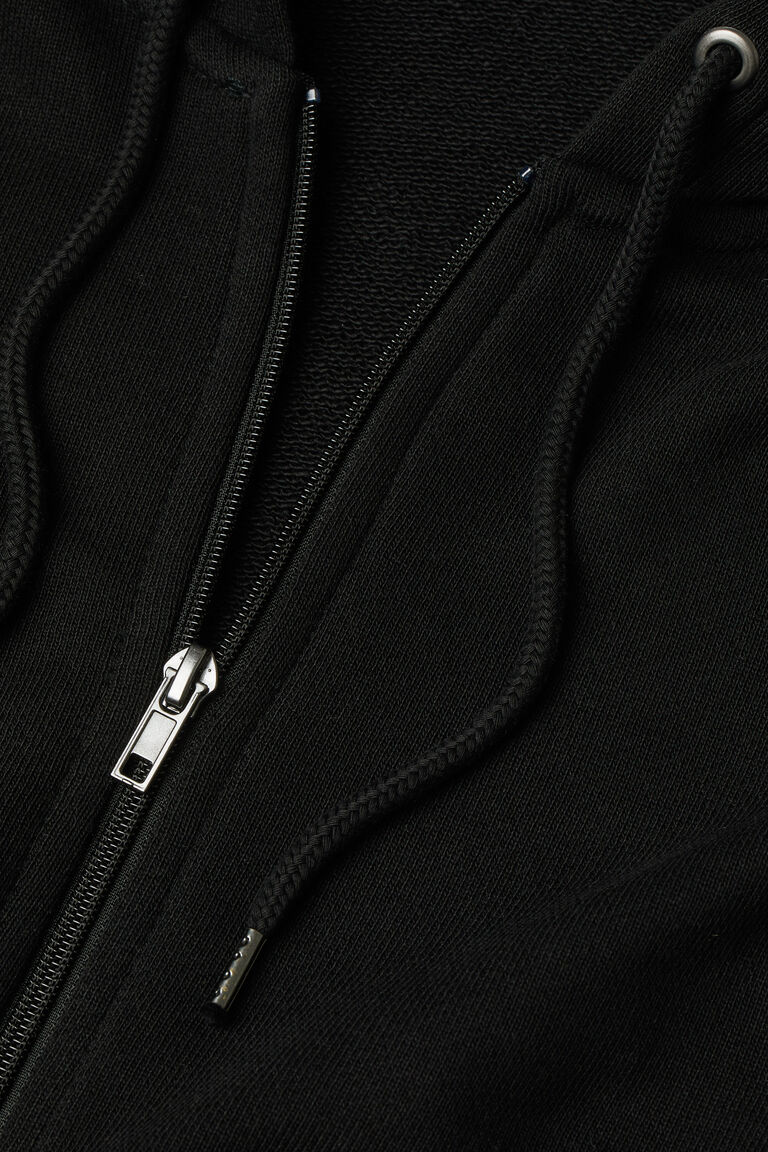 black jacket zip up