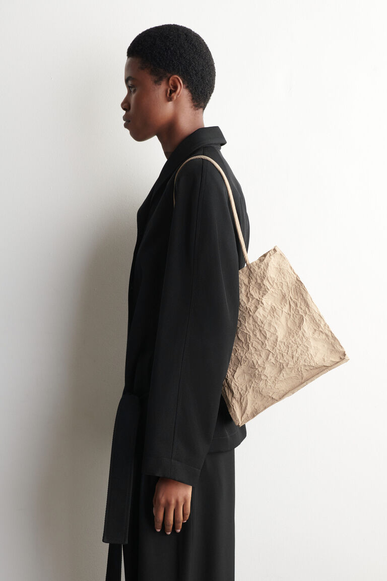 CRINKLED TOTE BAG