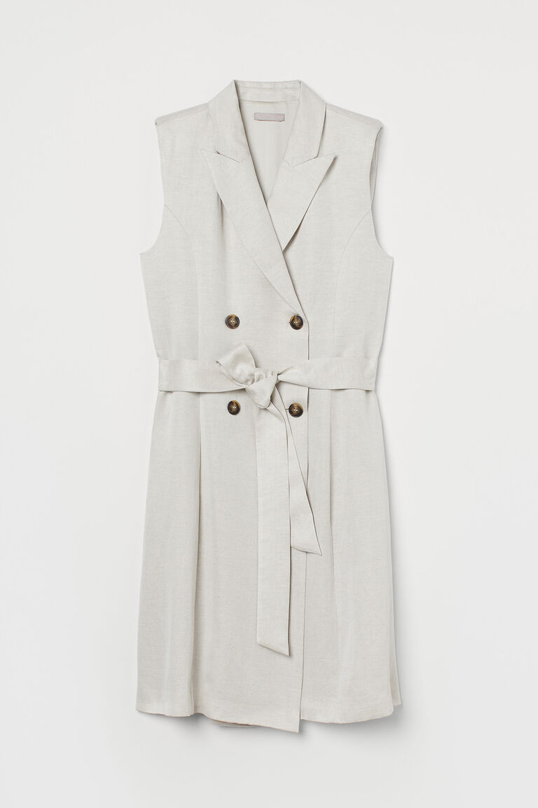 Sleeveless jacket dress