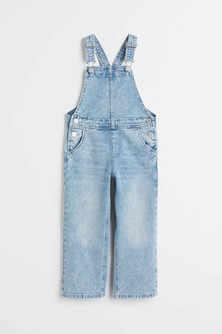 Cotton denim dungarees