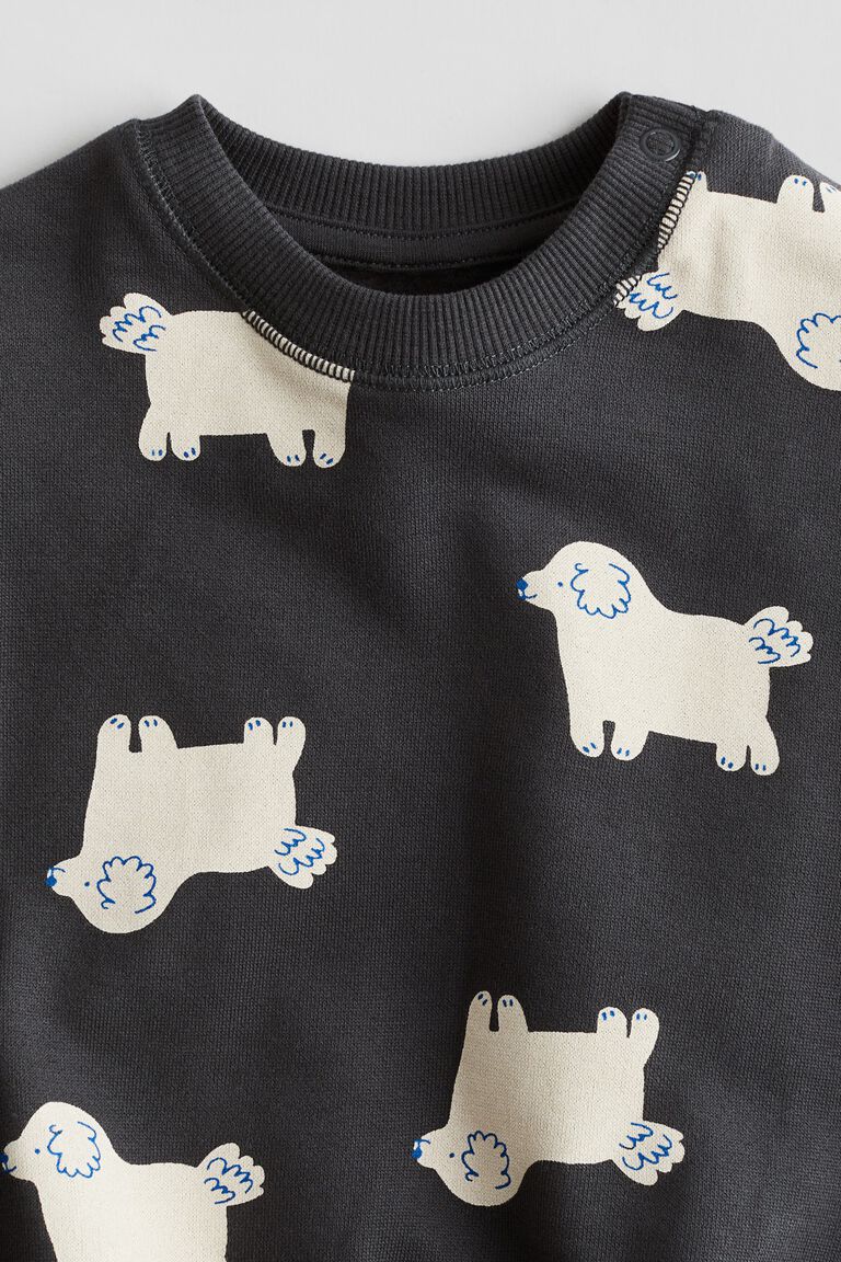 Womens Knitwear Black Sheep Sweater Lands End Printed Sweatshirt