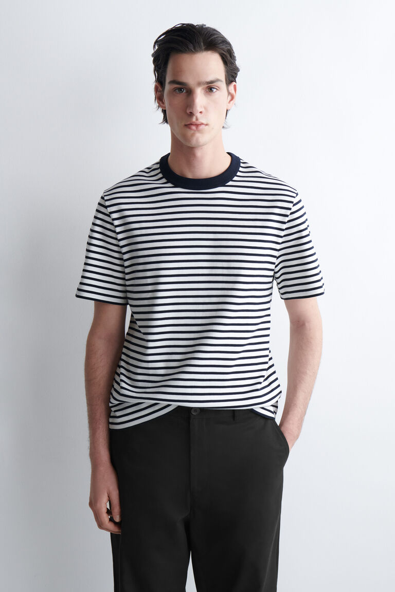 INTERLOCK COTTON CREW-NECK T-SHIRT
