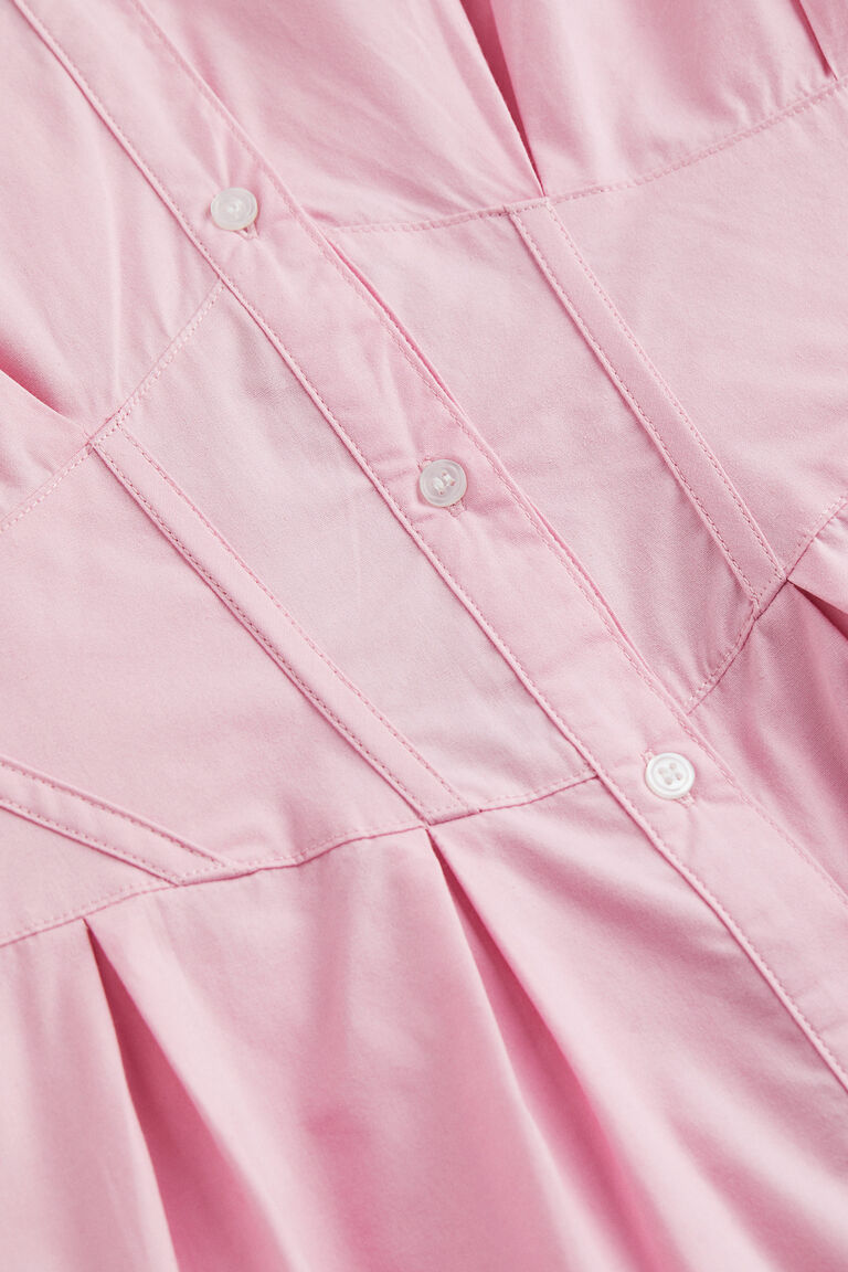 Taperedwaist poplin shirt