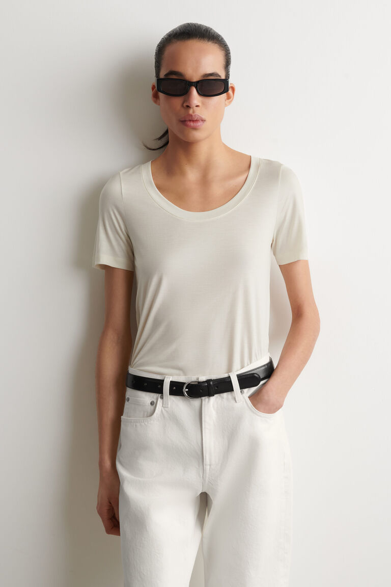 SLIM SILK T-SHIRT
