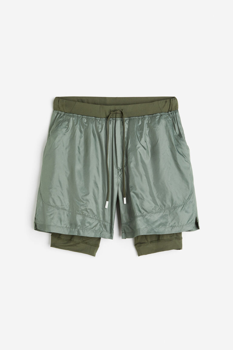 Windproof doublelayered running shorts