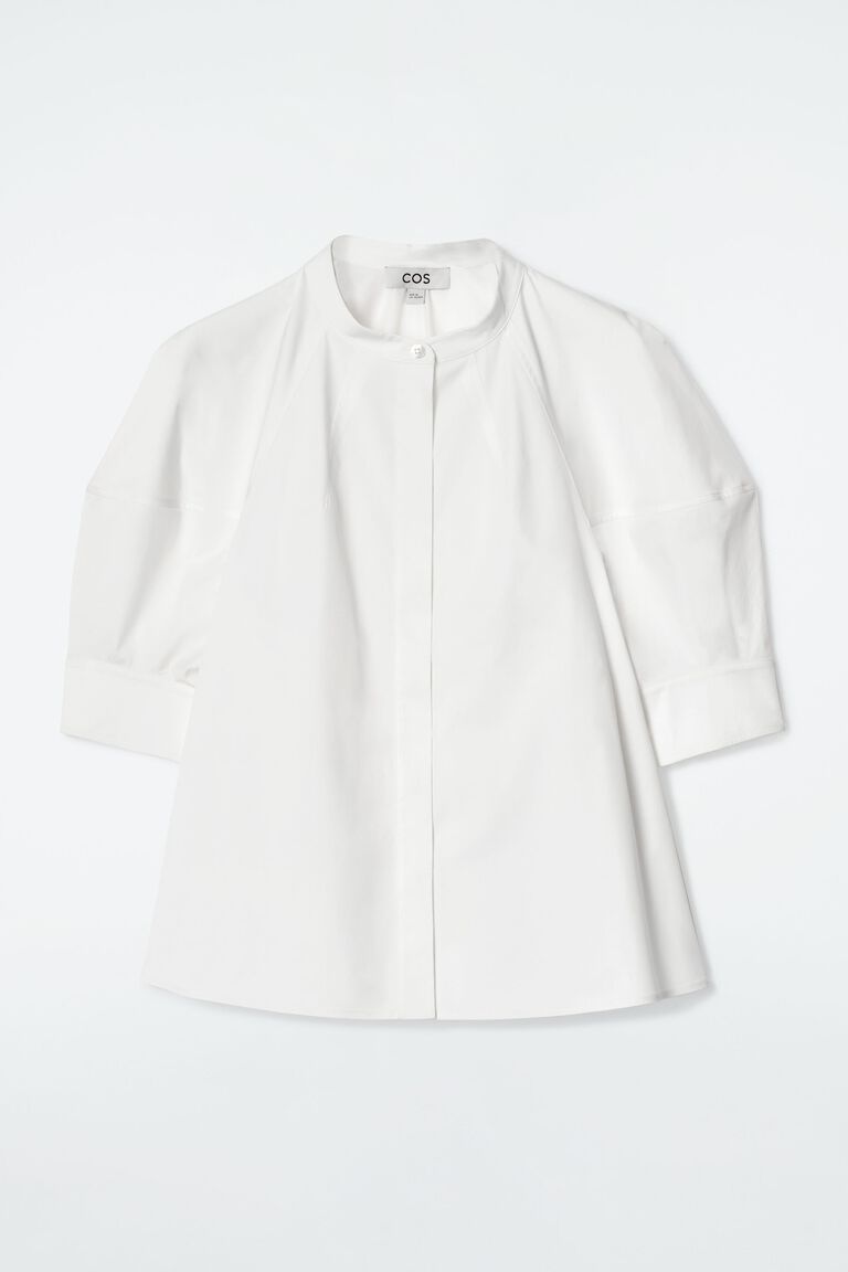 PUFF-SLEEVE BLOUSE