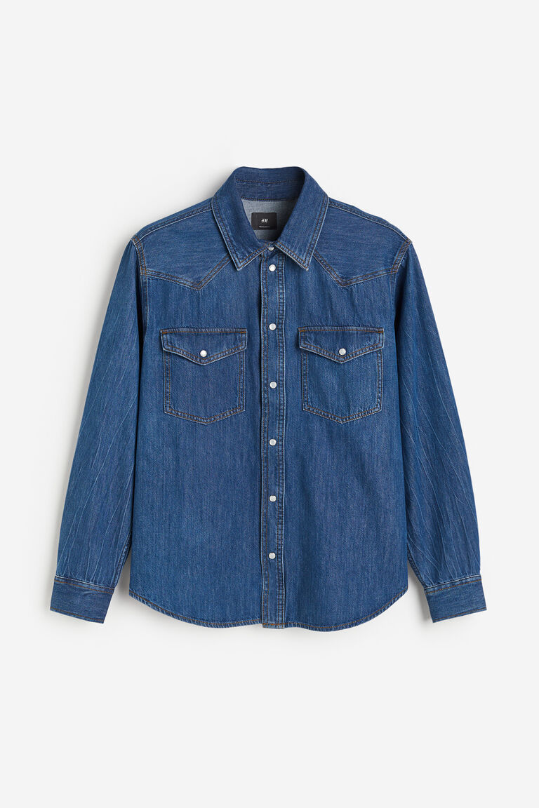 [ ] Regular Fit Denim Shirt ★大人気★ Regular Fit Denim shirt