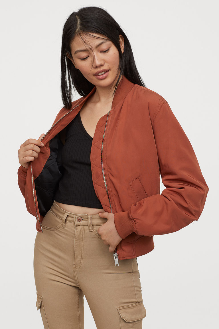 Padded bomber jacket