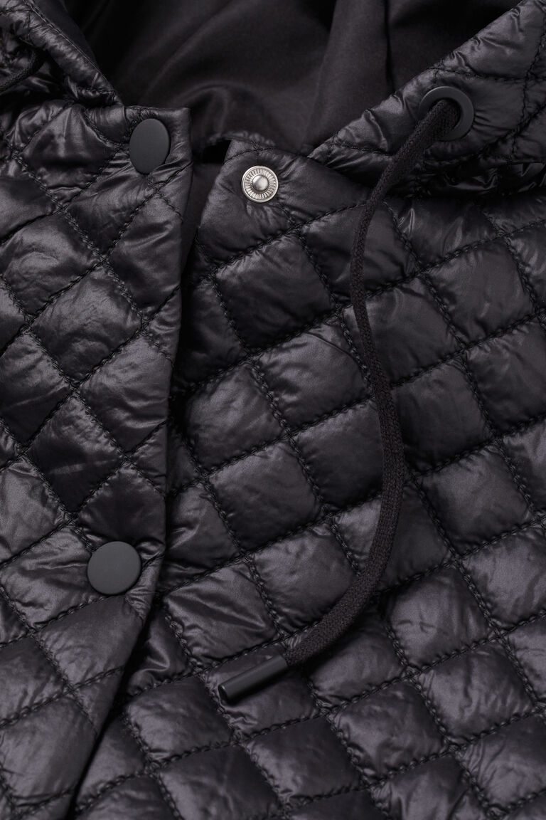 Hooded quilted gilet