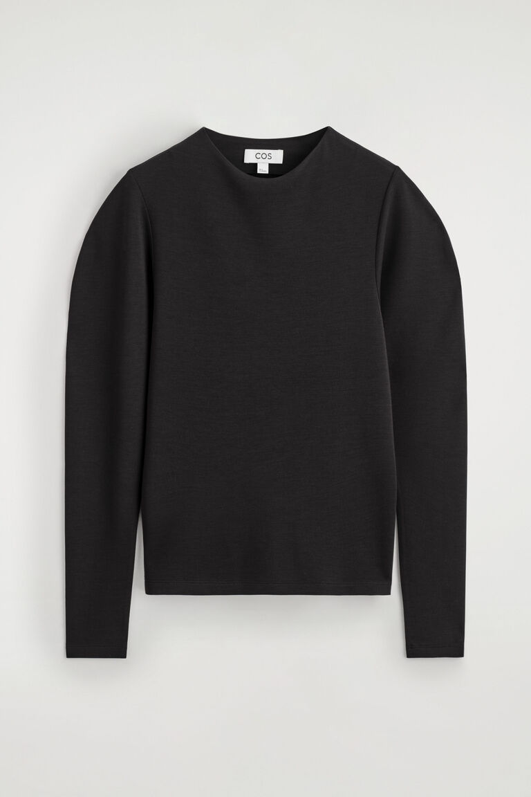 ROUNDED-SLEEVE TOP