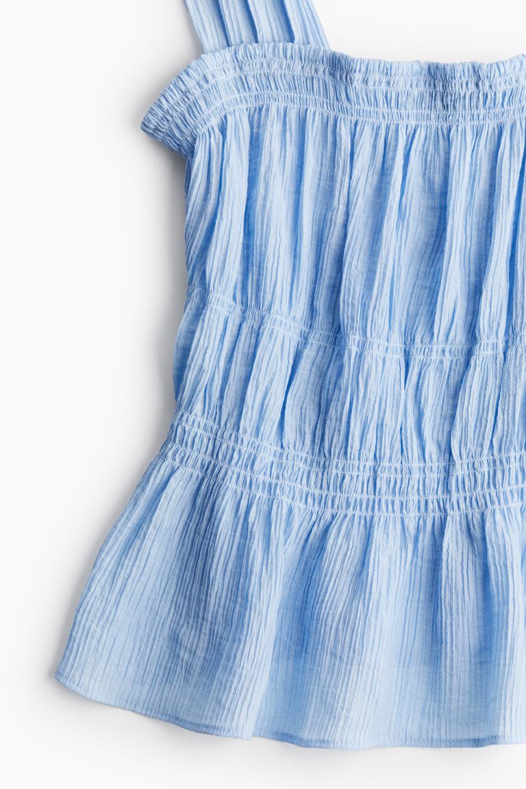 Crêpe peplum top