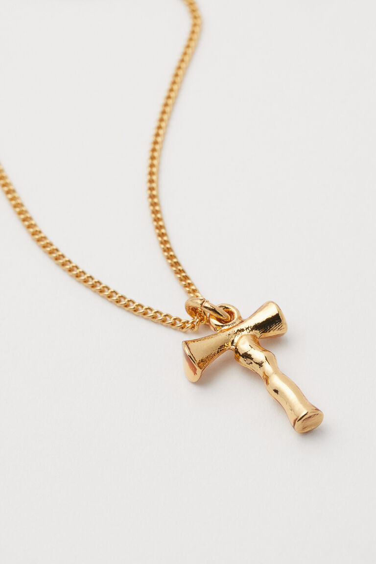 Goldplated pendant necklace