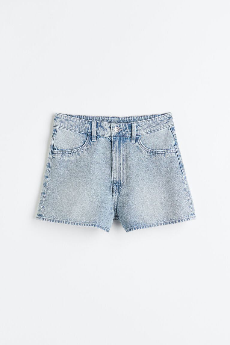 Fashionable, Classic, Loose And Versatile, Slimming Curled Denim Shorts