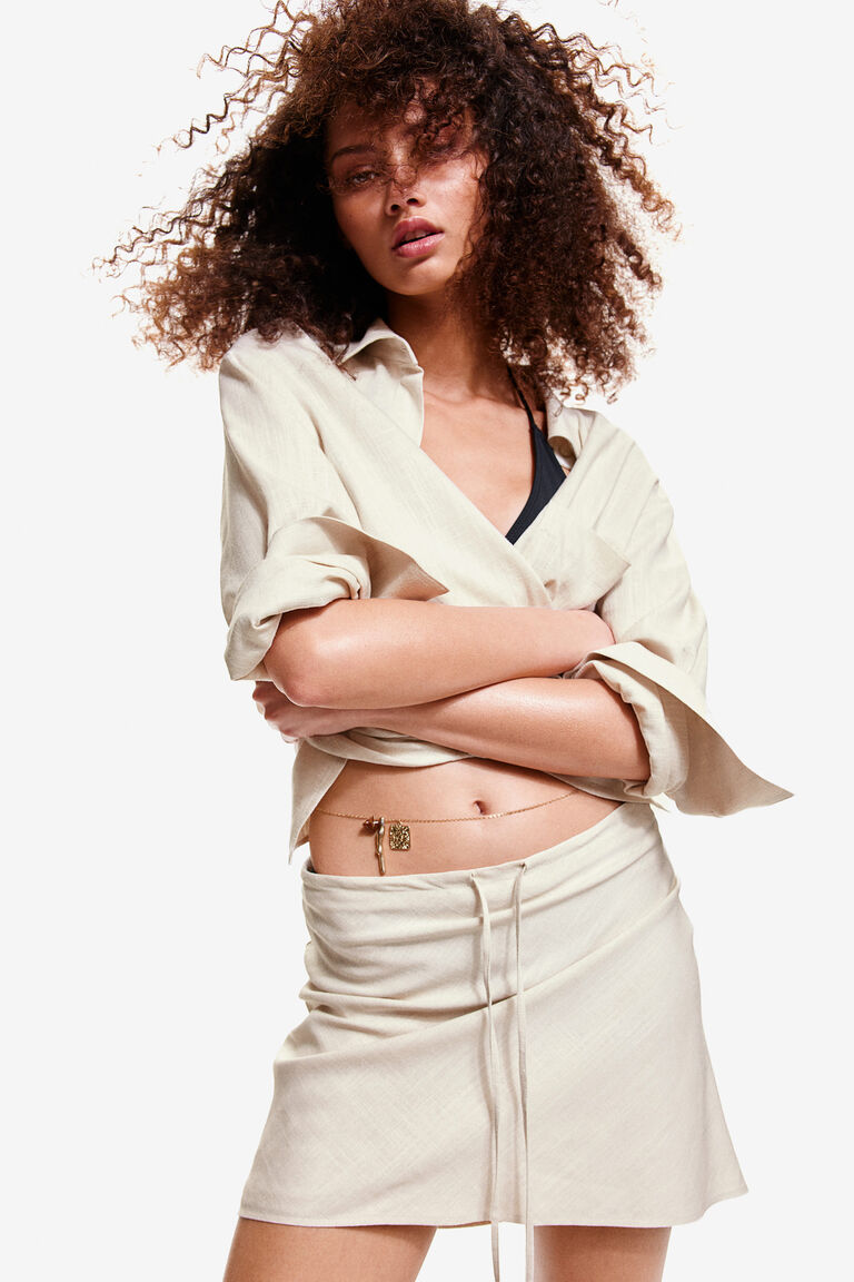 A-line mini skirt