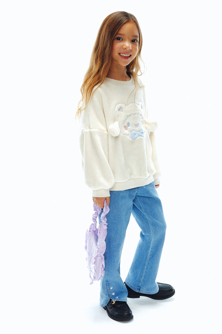 Embroidery-details denim jeggings