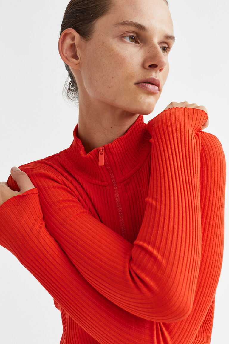 Ribknit bodycon dress