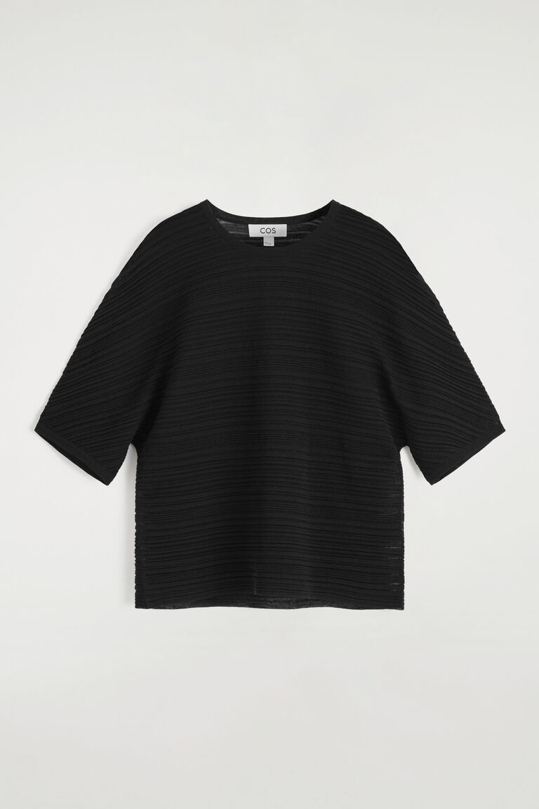 STRIPED KNITTED T-SHIRT