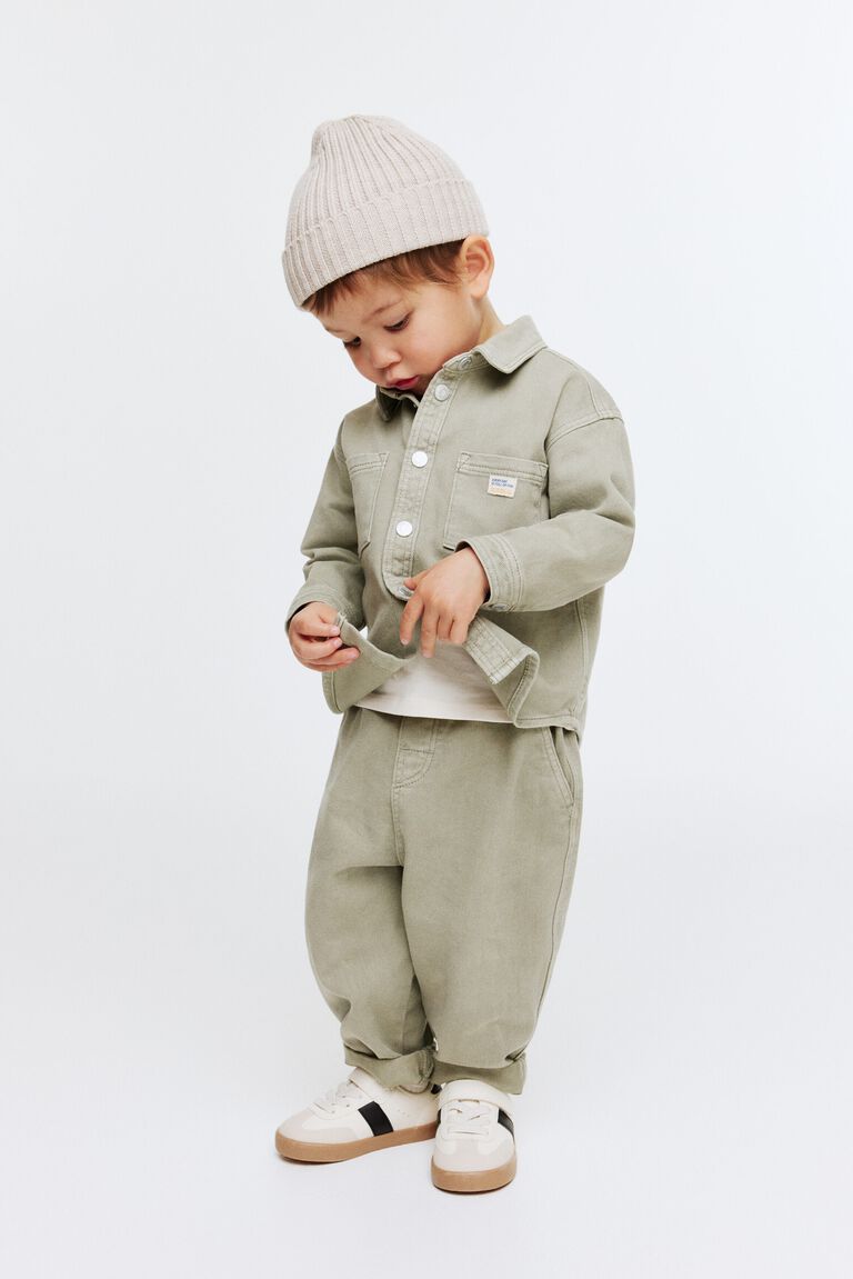 Cotton twill joggers