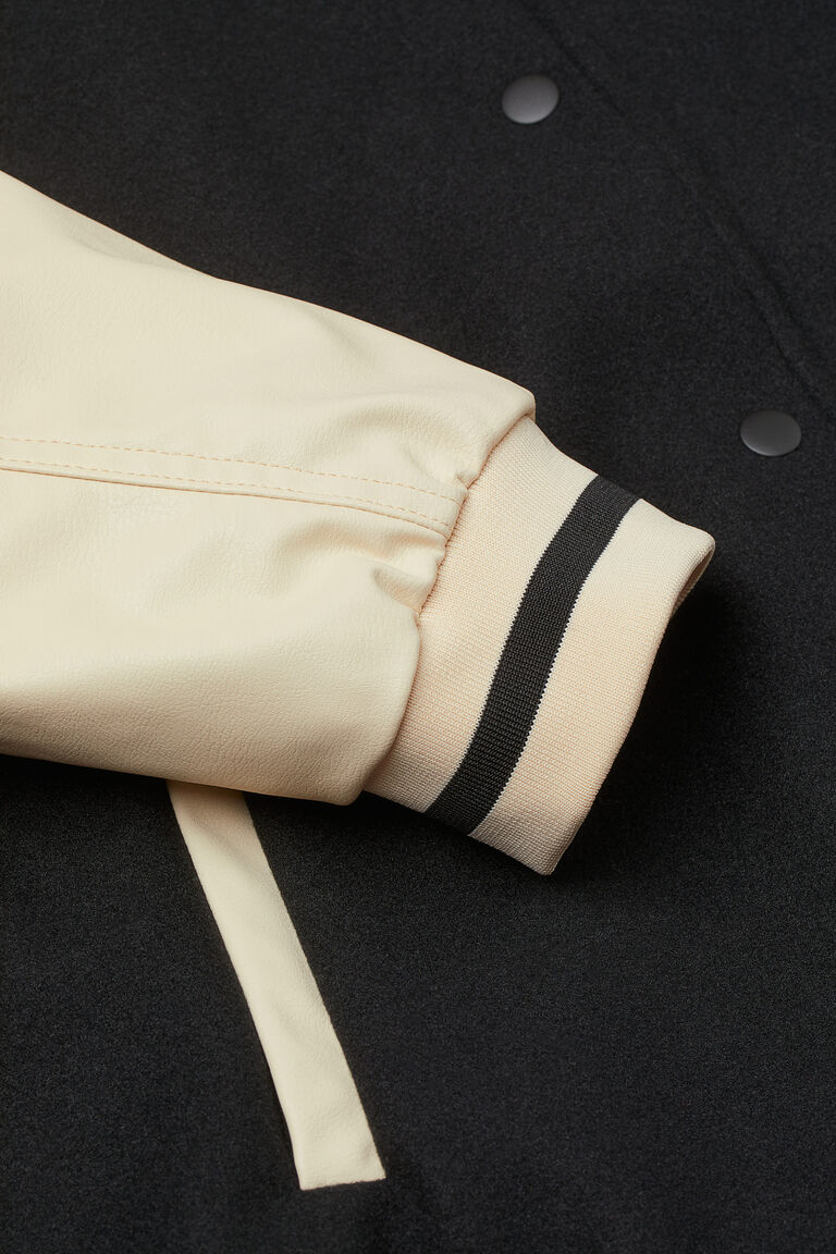 Oversized Bm Signature Colour Block Jersey Jacket main image 1