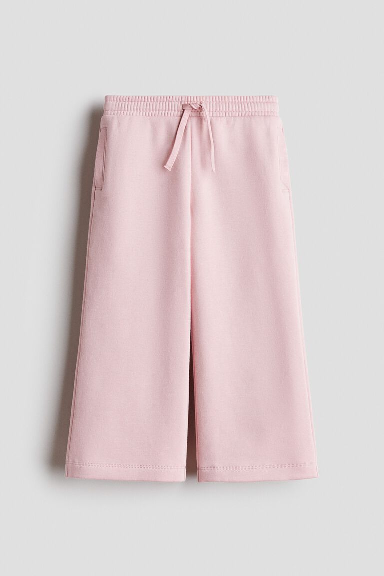 Wide brushed-inside joggers