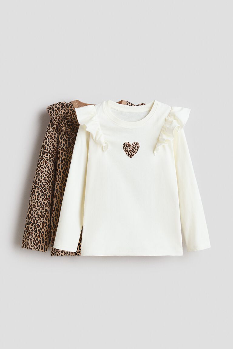 2-pack printed jersey tops