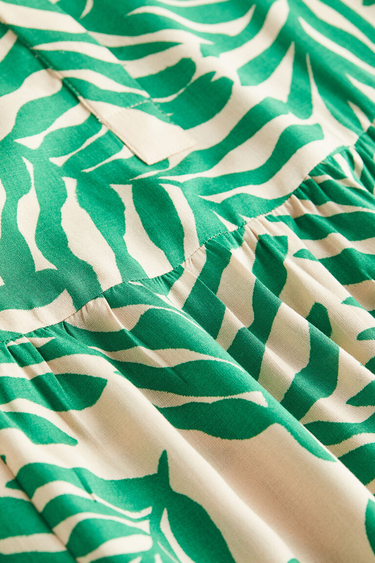 Shirt Dress in Grass Print - 3600909